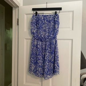 Strapless lined beach dress